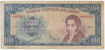 Chile 1962-72. 100E T:III Chile 1962-72. 100 Escudos C:F Krause P#141
