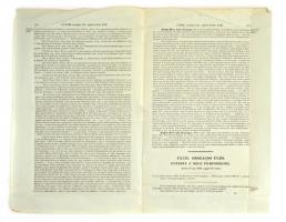 1840 Az országgyűlés Főrendiházának jegyzőkönyvi kivonat részlete, az április 10. ülésről a reverzálisok tárgyában. 4 oldal. Töredék. Hajtásnyomokkal