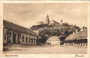 1926 Pannonhalma, Győrszentmárton; Monostor, Bencés apátság, utca, üzlet. Kutynák Imre kiadása (EB)