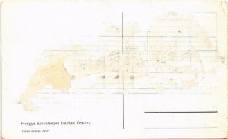 Őcsény, utca, üzlet, népviselet, folklór. Hangya Szövetkezet kiadása (Rb)