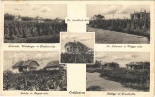 1930 Erdőváros (Erdőkertes), Schmiedt, Weinberger és Andrási villa, Dr. Gundhart villa, Dr. Salamon és Völgyes villa, Geduly és Bognár villa, Szilágyi és Frankl villa (Rb)