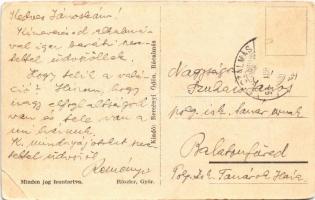 1933 Rácalmás, utca, üzlet, automobil. Reményi Ödön kiadása (EK)