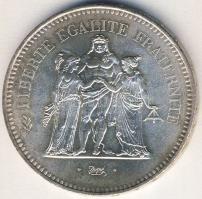 Franciaország 1977. 50Fr Ag T:2/2+ apró ph