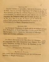 Acte du  Congres De Vienne
du 9 Juin 1815, Avec ses annexes. Vienne, 1815. Imp. Royale. A Napóleoni...