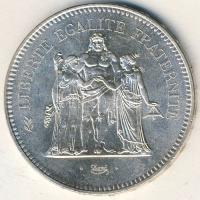 Franciaország 1978. 50Fr Ag T:2+