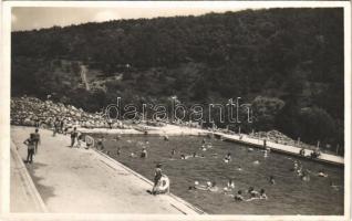 Mátrafüred (Gyöngyös), strand, fürdőzők, medence (fl)