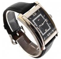 Tomy Hilfiger férfi kvarc karóra, elemmel, bőr szíjjal. Működik. 2,7x4 cm