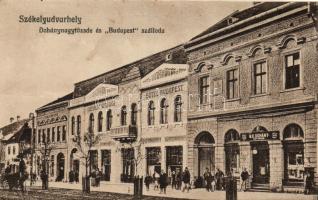 Székelyudvarhely, Hotel Budapest and tobacco store