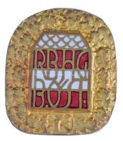 Ausztria DN RBHG B. ÖST.? zománcozott és aranyozott gomblyukjelvény, hátoldalán gyártói jelzés (20x23mm) T:1- Austria ND RBHG B. ÖST? enamelled and gold plated buttonhole badge with makers mark on back (20x23mm) C:AU