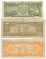 Kuba 1949. 20P + 1950. 50P + 1958. 5P T:III
Cuba 1949. 20 Pesos + 1950. 50 Pesos + 1958. 5 Pesos C:...