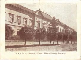 1927 Kaposvár, KANSz (Keresztény Alkalmazottak Nemzeti Szövetsége) Államvasúti Csoport Fiúnevelő intézete (szakadás / tear)