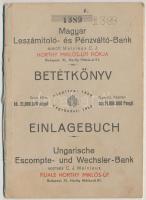 1939-1944. "Magyar Leszámítoló és Pénzváltó Bank" betétkönyvei (2x) + 1928. "Magyar J...