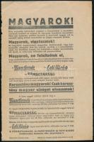 cca 1910-1940 3 db röplap: választások, újság hirdetés