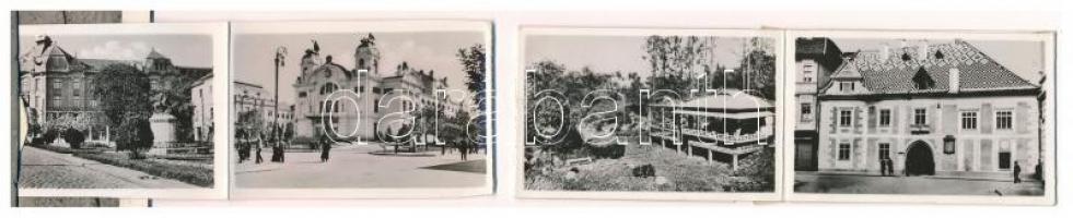 1944 Kolozsvár, Cluj; Mátyás király szobor. leporellólap (sérült belső) / Matthias Corvinus, Mathias...