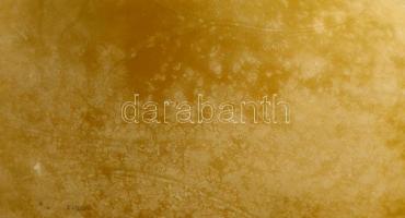 Muránói Cenedese üveg váza, öblös-hosszított formával, jelzett, kopásnyomokkal, egyik oldalán feület...