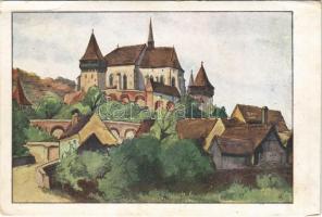 Berethalom, Birthälm, Biertan; Kirchenburg, begonnen im Jahre 1500 / Vártemplom / Cetatea bisericii / fortified church, castle church s: Trude Schullerus (EB)