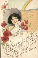 Art Nouveau Relief Litho