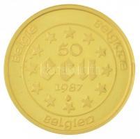 Belgium 1987. 50E Au "30 éves a Római Szerződés" (0.900/17,25g) T:1,1- (eredetileg PP) fo....