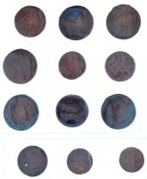 Orosz Birodalom ~1737-1925. Rendkívül tartalmas 433db-os réz és ezüstérme gyűjtemény berakóban rende...