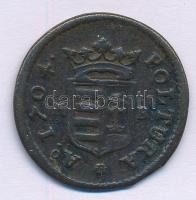 1704K-B Rézpoltura "II. Rákóczi Ferenc" Körmöcbánya T:2-  
1704K-B Poltura "Francis ...