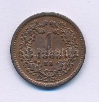 1868KB 1kr Cu Angyalos címer T:2,2- Adamo M4.1