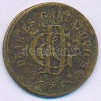 DN "Deák és Gandalovics" fém szükségpénz, "50" névértékkel T:2