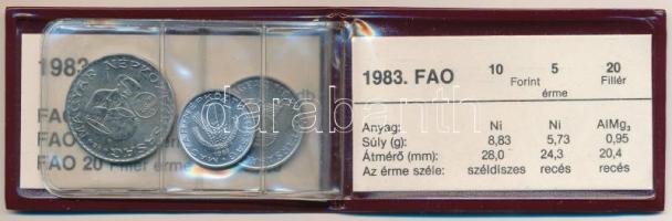 1983. 20f Al + 5Ft Ni + 10Ft Ni "FAO" sor, eredeti tokban tanúsítvánnyal T:1 
Adamo EM69,...
