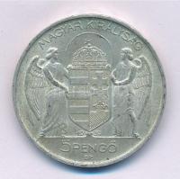 1939. 5P "Horthy balra" Ag T:1- patina
Adamo P8.2