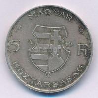 1946. 5Ft Ag "vastag Kossuth" T:1- patina
Adamo F8