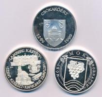 3db -os magyar emlékérem tétel, közte Fritz Mihály (1947-) 1999. "Brindizi Szent Lőrinc török e...