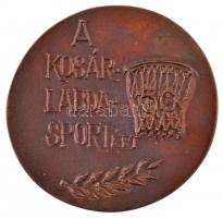 1992. "1942-1992 / A kosárlabdasportért 50." Br emlékérem (89mm) T:2