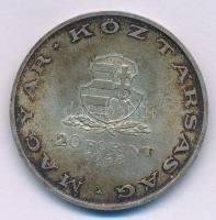 1948. 20Ft Ag "Táncsics" T:1- patina 
Adamo EM3