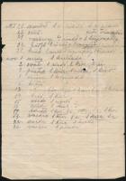 cca 1944 szept.13-nov. 26, II. világháború, feltehetően 
 budapesti légitámadásokról és riadókról í...