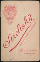 1890.VIII.31 Gerő Ödön (1863-1939) műkritikus, újságíró fiatalkori portréja. Strelisky budapesti műt...