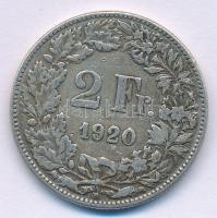 Svájc 1920B 2Fr Ag T:2-  Switzerland 1920B 2 Francs Ag C:VF  Krause KM#21