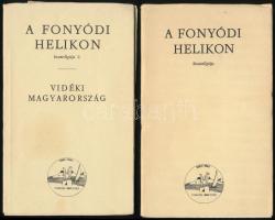 Laczkó András (szerk.): A fonyódi Helikon kisantológiája 1-2. Fonyód 1985-1986, Fonyódi Művelődési Ház. Papír kötésben, kiadói papír védőborításban. Simon Ottó ajándékozási sorával.