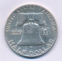 Amerikai Egyesült Államok 1951. 1/2$ Ag "Franklin" T:2 USA 1951. 1/2 Dollar Ag "Frank...