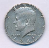 Amerikai Egyesült Államok 1967. 1/2$ Ag Kennedy T:2-USA 1967. 1/2 Dollar Ag Kennedy C:VF  Krause KM#202a