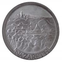 Izrael DN Názáret jelzett Ag emlékérem fából készült dísztokban (26,06g/0.935/37mm) T:1 (eredetileg PP) Israel ND Nazareth hallmarked Ag commemorative medal in wooden case (26,06g/0.935/37mm) C:UNC (originally PP)