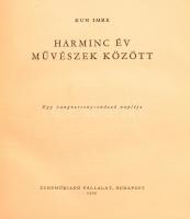 Kun Imre: Harminc év művészek között. Egy hangversenyrendező naplója. Bp., 1960, Zeneműkiadó Vállala...