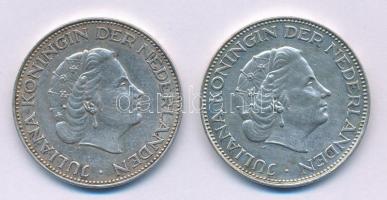 Hollandia 1962. 2 1/2G Ag Julianna T:1-,2 Netherlands 1962. 2 1/2 Gulden Ag Juliana C:AU,XF Krause KM#185