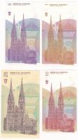 Horvátország 1991. 1D + 5D + 10D + 25D T:I
Croatia 1991. 1 Dinar + 5 Dinara + 10 Dinara + 25 Dinara...