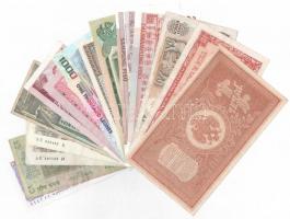 15db-os vegyes külföldi bankjegy tétel, közte Burma, Kína, NDK, Orosz Birodalom T:II-III-  
15pcs o...
