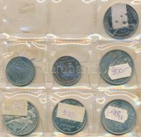 7db klf forgalmi emlékérme, közte 1980. 100Ft Ni "Szovjet-magyar közös űrrepülés", 1984. 2...