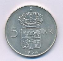 Svédország 1955TS 5Kr Ag "VI. Gusztáv" T:1-,2 Sweden 1955TS 5 Kronor Ag "Gustaf VI&qu...