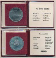 1982. 100Ft Cu-Ni "Labdarúgó világbajnokság 1982" + 1983. 100Ft Cu-Ni "FAO - Több gab...