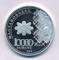 2016. 10.000Ft Ag "Hetvenéves a forint" tanúsítvánnyal T:PP
