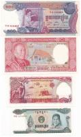 4db-os vegyes külföldi bankjegy tétel, közte Kambodzsa, Laosz T:I,I- 4pcs of various banknotes, including Cambodia, Lao C:UNC,AU