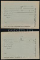 1931 Engedélyokirat rádió-vevőberendezés létesítésére és üzembentartására + 2 db kartotéklap rádióengedélyesek utca szerinti nyilvántartására