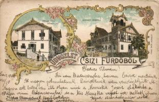 Csizifürdő sommer houses litho